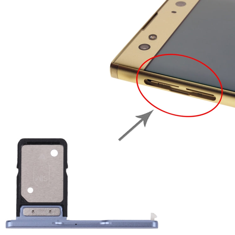 SIM Card Tray for Sony Xperia XA2 Ultra (Blue) - Card Tray by PMC TechLife | Online Shopping South Africa | PMC TechLife | Buy Now Pay Later Mobicred