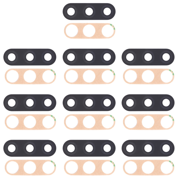 For Infinix S4 X626, X626B, X610B, X626B LTE 10pcs Back Camera Lens - Camera Parts by PMc TechLife | Online Shopping South Africa | PMc TechLife | Buy Now Pay Later Mobicred
