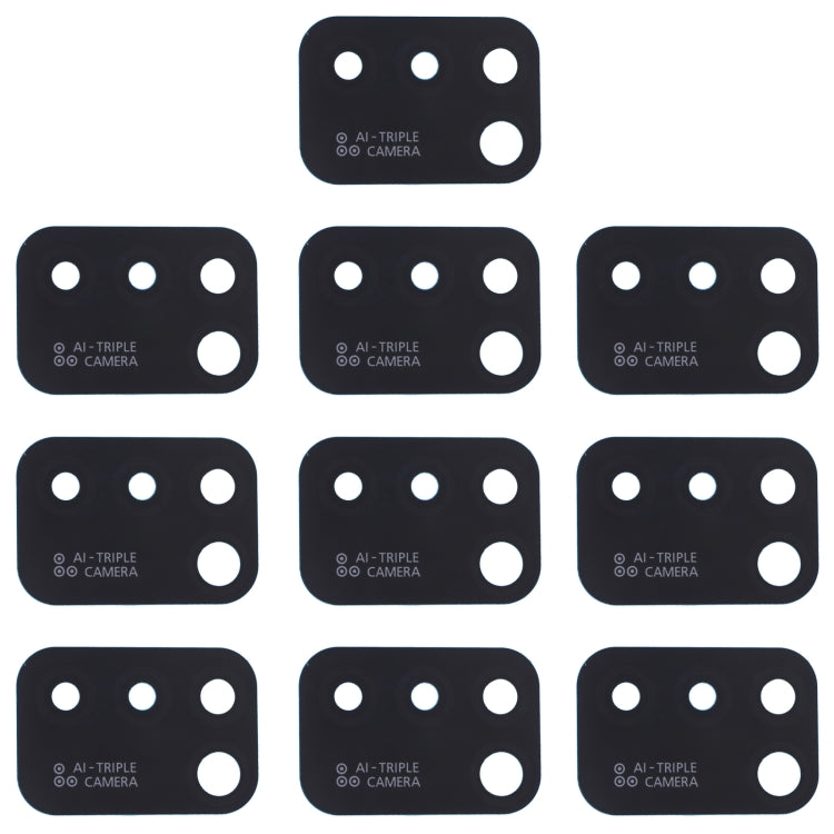 For Infinix Smart 5 / Hot 10 Lite X657, X657C, X657B 10pcs Back Camera Lens - Camera Parts by PMc TechLife | Online Shopping South Africa | PMc TechLife | Buy Now Pay Later Mobicred