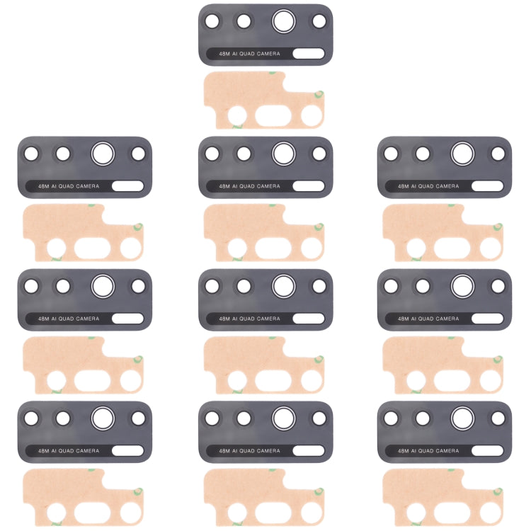 For Tecno Camon 15 CD7 10pcs Back Camera Lens - Camera Parts by PMc TechLife | Online Shopping South Africa | PMc TechLife | Buy Now Pay Later Mobicred