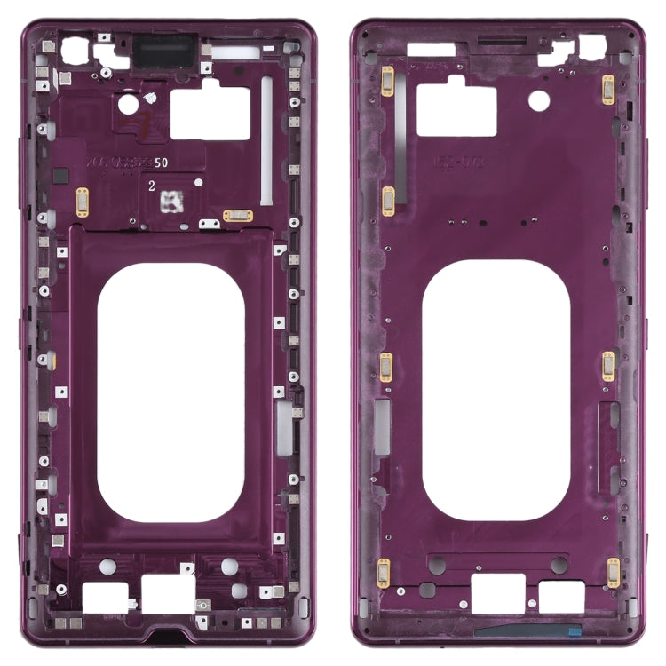 Middle Frame Bezel Plate for Sony Xperia XZ3(Purple) - Frame Bezel Plate by PMC TechLife | Online Shopping South Africa | PMC TechLife | Buy Now Pay Later Mobicred