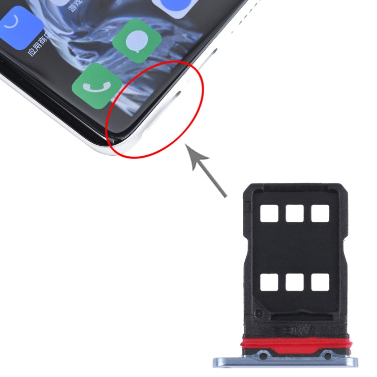 For Meizu 18  SIM Card Tray + SIM Card Tray (Blue) - For Meizu by PMc TechLife | Online Shopping South Africa | PMc TechLife | Buy Now Pay Later Mobicred