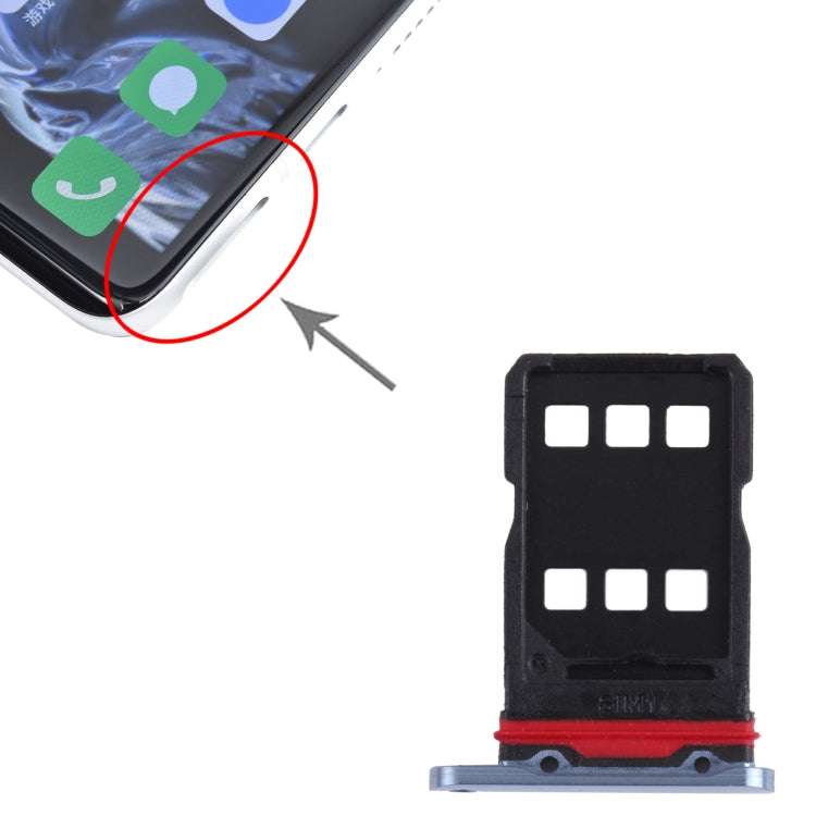 For Meizu 18 Pro SIM Card Tray + SIM Card Tray (Blue) - For Meizu by PMc TechLife | Online Shopping South Africa | PMc TechLife | Buy Now Pay Later Mobicred