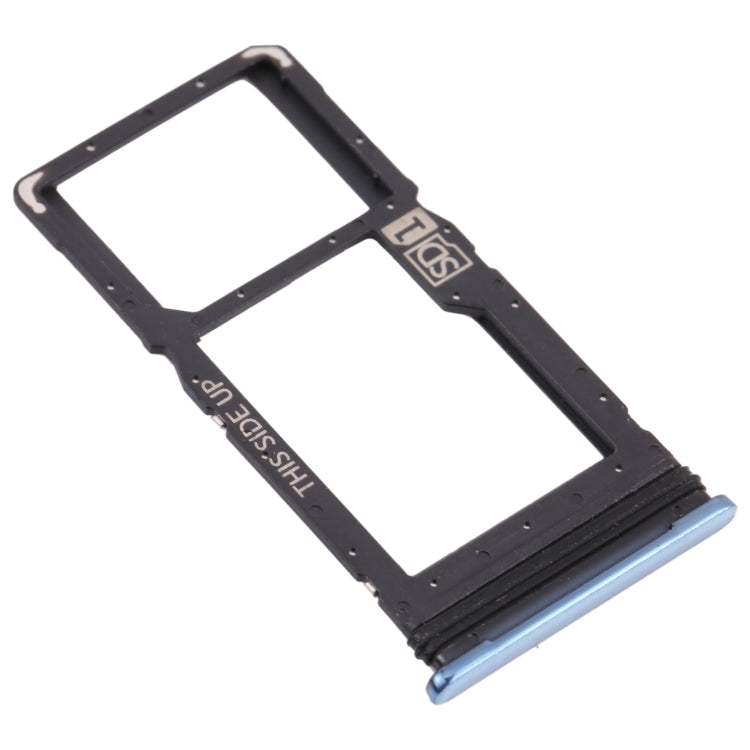 SIM Card Tray + Micro SD Card Tray for Motorola Moto G100 (Blue) - Card Socket by PMc TechLife | Online Shopping South Africa | PMc TechLife | Buy Now Pay Later Mobicred