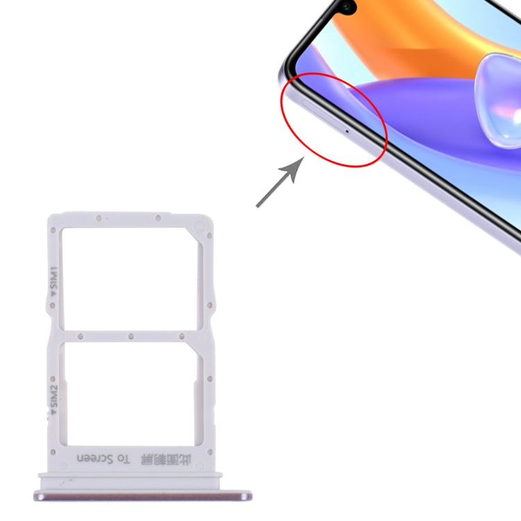 SIM Card Tray + SIM Card Tray for Honor Play5 5G (Purple) - Card Socket by PMc TechLife | Online Shopping South Africa | PMc TechLife | Buy Now Pay Later Mobicred