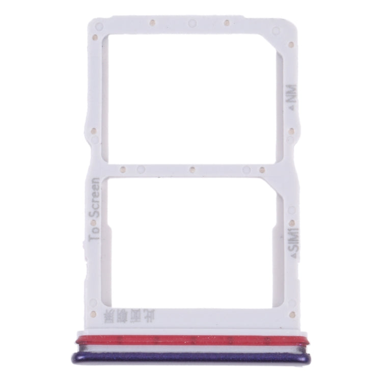 SIM Card Tray + NM Card Tray for Huawei nova 7 SE 5G Youth(Purple) - free shipping - PMc TechLife - Order now!