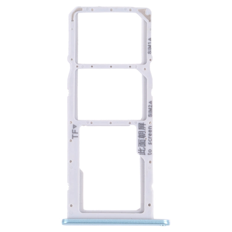 SIM Card Tray + SIM Card Tray + Micro SD Card Tray for Honor 9A(Blue) - Card Socket by PMc TechLife | Online Shopping South Africa | PMc TechLife | Buy Now Pay Later Mobicred