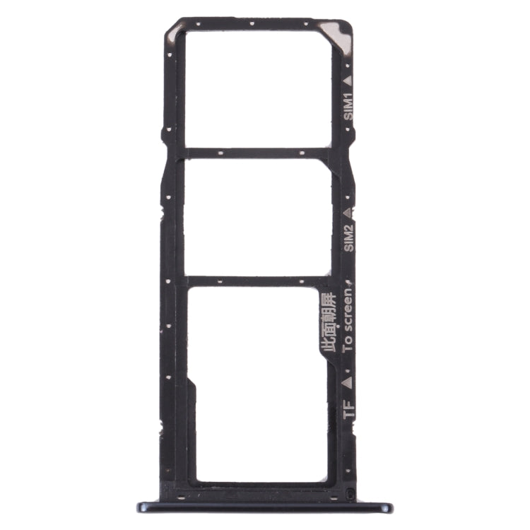 SIM Card Tray + SIM Card Tray + Micro SD Card Tray for Huawei Y6 Prime (2018) (Black) - Card Socket by PMc TechLife | Online Shopping South Africa | PMc TechLife | Buy Now Pay Later Mobicred