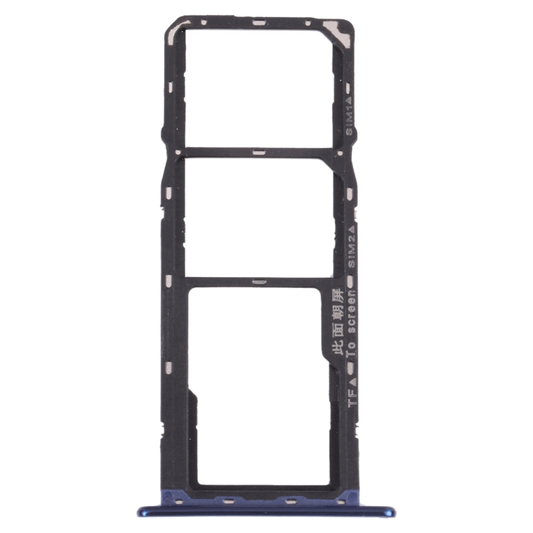 SIM Card Tray + SIM Card Tray + Micro SD Card Tray for Huawei Enjoy 8e (Blue) - Card Socket by PMc TechLife | Online Shopping South Africa | PMc TechLife | Buy Now Pay Later Mobicred