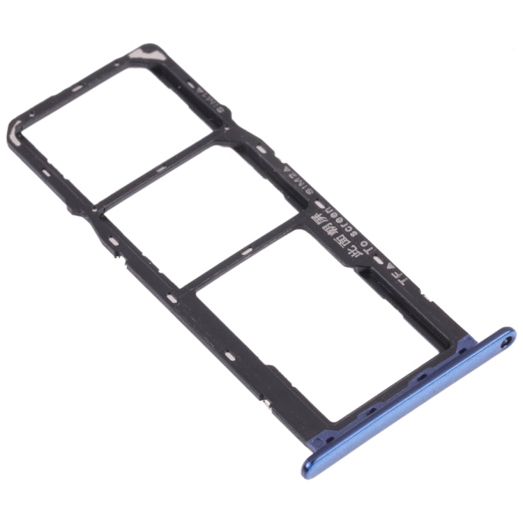SIM Card Tray + SIM Card Tray + Micro SD Card Tray for Huawei Enjoy 8e (Blue) - Card Socket by PMc TechLife | Online Shopping South Africa | PMc TechLife | Buy Now Pay Later Mobicred