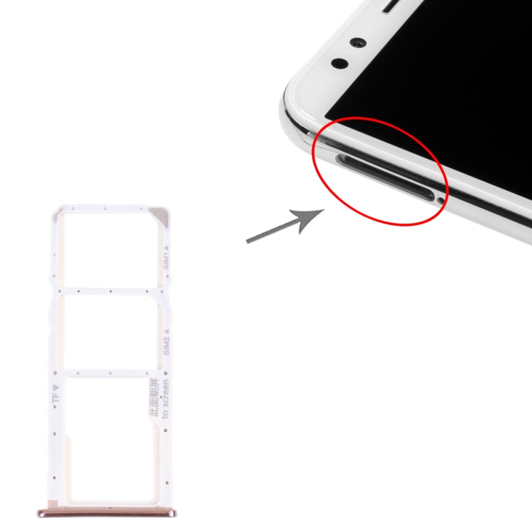 SIM Card Tray + SIM Card Tray + Micro SD Card Tray for Huawei Nova 2 Lite / Y7 Prime (2018) (Silver) - Card Socket by PMc TechLife | Online Shopping South Africa | PMc TechLife | Buy Now Pay Later Mobicred