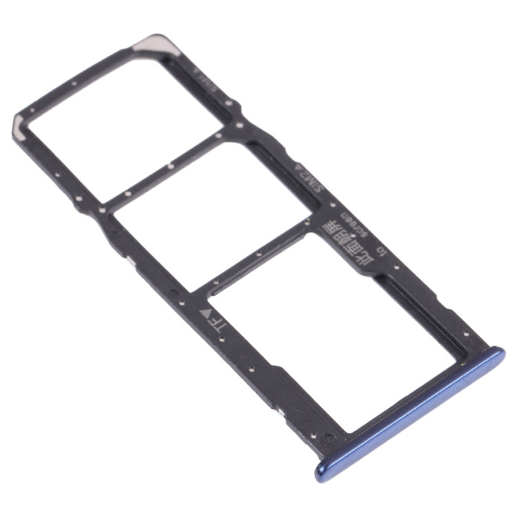 SIM Card Tray + SIM Card Tray + Micro SD Card Tray for Huawei Y7 Pro 2018 (Blue) - Card Socket by PMc TechLife | Online Shopping South Africa | PMc TechLife | Buy Now Pay Later Mobicred