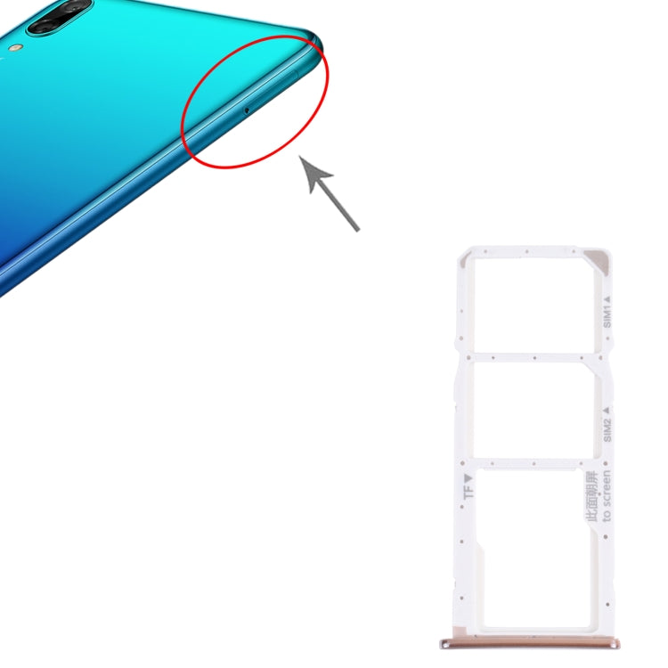 SIM Card Tray + SIM Card Tray + Micro SD Card Tray for Huawei Y7 Pro 2018 (Silver) - Card Socket by PMc TechLife | Online Shopping South Africa | PMc TechLife | Buy Now Pay Later Mobicred