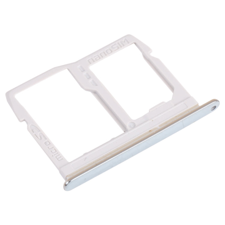 Nano SIM Card Tray + Micro SD Card Tray for LG Stylo 6 / K71 LMQ730HA, LM-Q730HA, LMQ730TM, LM-Q730TM (Silver) - For LG by PMc TechLife | Online Shopping South Africa | PMc TechLife | Buy Now Pay Later Mobicred