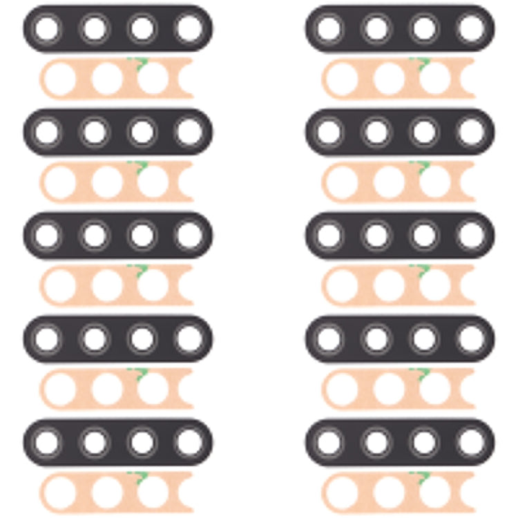 10 PCS Back Camera Lens for LG K51 / Q51 LM-Q510N K500MM - For LG by PMc TechLife | Online Shopping South Africa | PMc TechLife | Buy Now Pay Later Mobicred