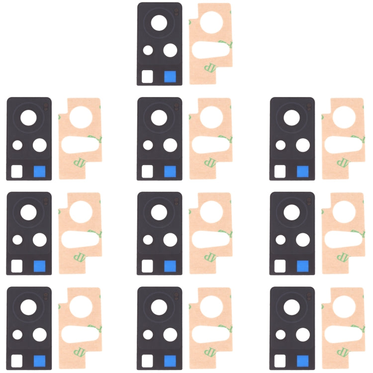 For Vivo X60 Pro V2047A, V2047 10pcs Back Camera Lens - Camera Parts by PMc TechLife | Online Shopping South Africa | PMc TechLife | Buy Now Pay Later Mobicred