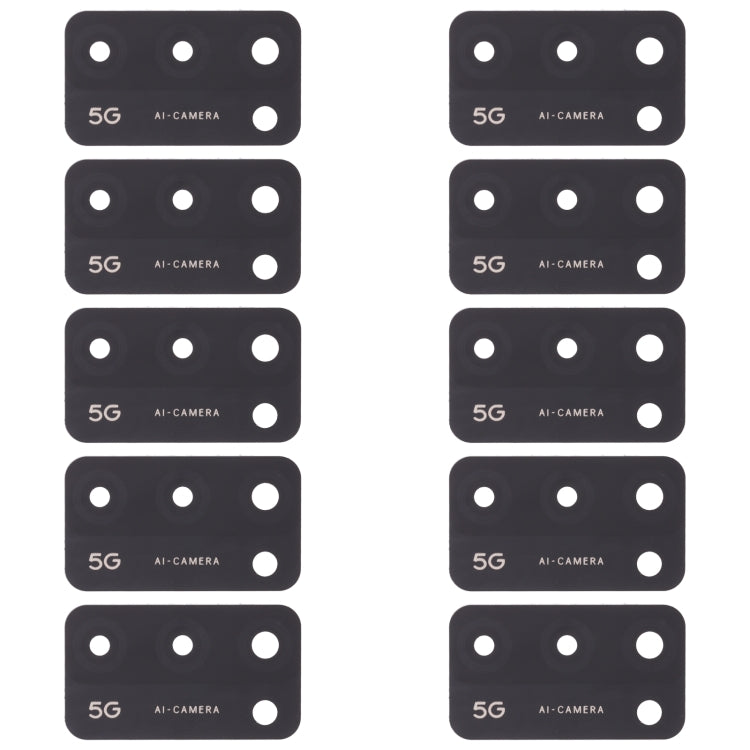 For OPPO A55 5G PEMM00, PEMM20, PEMT00, PEMT20 10pcs Back Camera Lens - Camera Series by PMc TechLife | Online Shopping South Africa | PMc TechLife | Buy Now Pay Later Mobicred