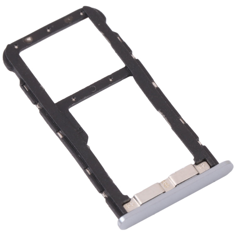 SIM Card Tray + Micro SD Card Tray for ZTE Blade V9 (Silver) - For ZTE by PMc TechLife | Online Shopping South Africa | PMc TechLife | Buy Now Pay Later Mobicred