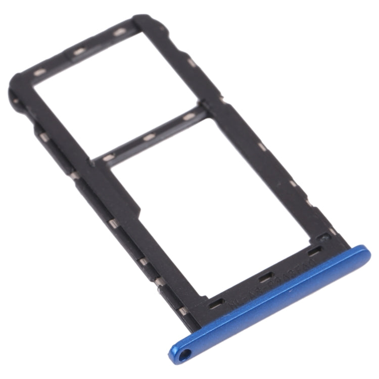 SIM Card Tray + Micro SD Card Tray for ZTE Blade A51 (Blue) - For ZTE by PMc TechLife | Online Shopping South Africa | PMc TechLife | Buy Now Pay Later Mobicred