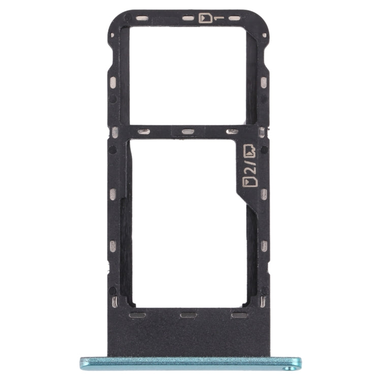 SIM Card Tray + Micro SD Card Tray for ZTE Blade V2020 Smart (Frosted green) - free shipping - PMc TechLife - Order now!