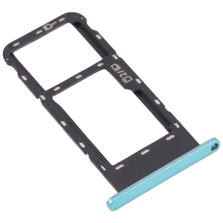 SIM Card Tray + Micro SD Card Tray for ZTE Blade V2020 Smart (Frosted green) - free shipping - PMc TechLife - Order now!