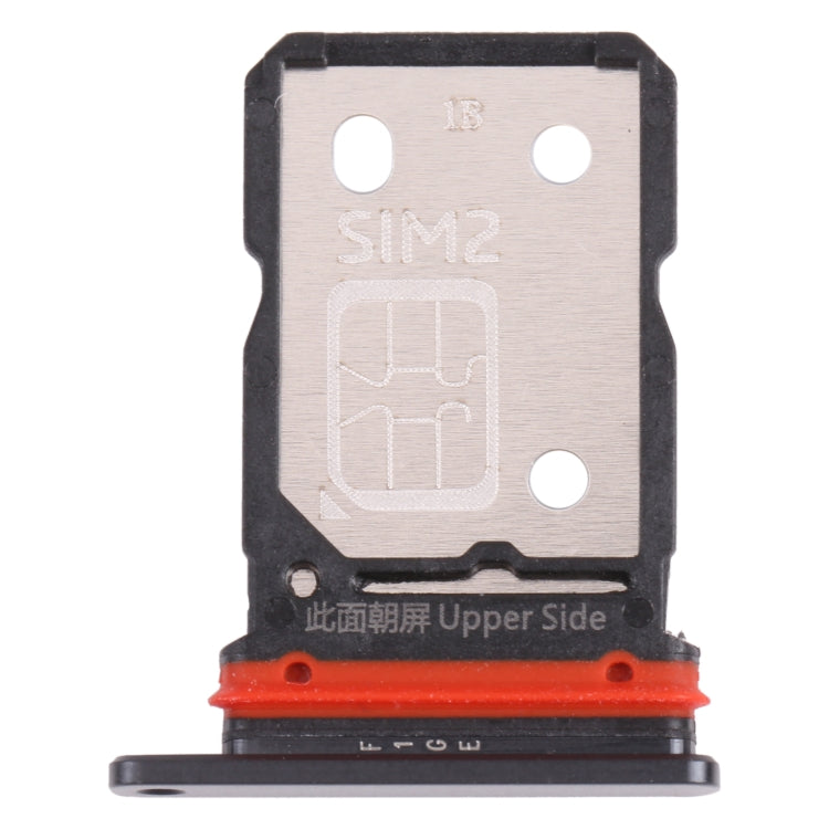 For vivo iQOO 8 SIM Card Tray + SIM Card Tray (Black) - Card Socket by PMc TechLife | Online Shopping South Africa | PMc TechLife | Buy Now Pay Later Mobicred