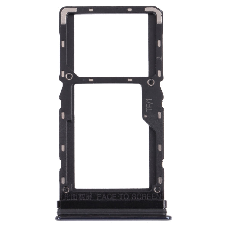 SIM Card Tray + Micro SD Card Tray for Xiaomi Poco X3 Pro M2102J20SG M2102J20SI (Black) - Card Tray by PMc TechLife | Online Shopping South Africa | PMc TechLife | Buy Now Pay Later Mobicred