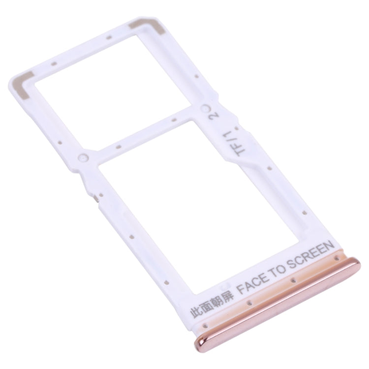 SIM Card Tray + Micro SD Card Tray for Xiaomi Poco X3 Pro M2102J20SG M2102J20SI (Gold) - Card Tray by PMc TechLife | Online Shopping South Africa | PMc TechLife | Buy Now Pay Later Mobicred