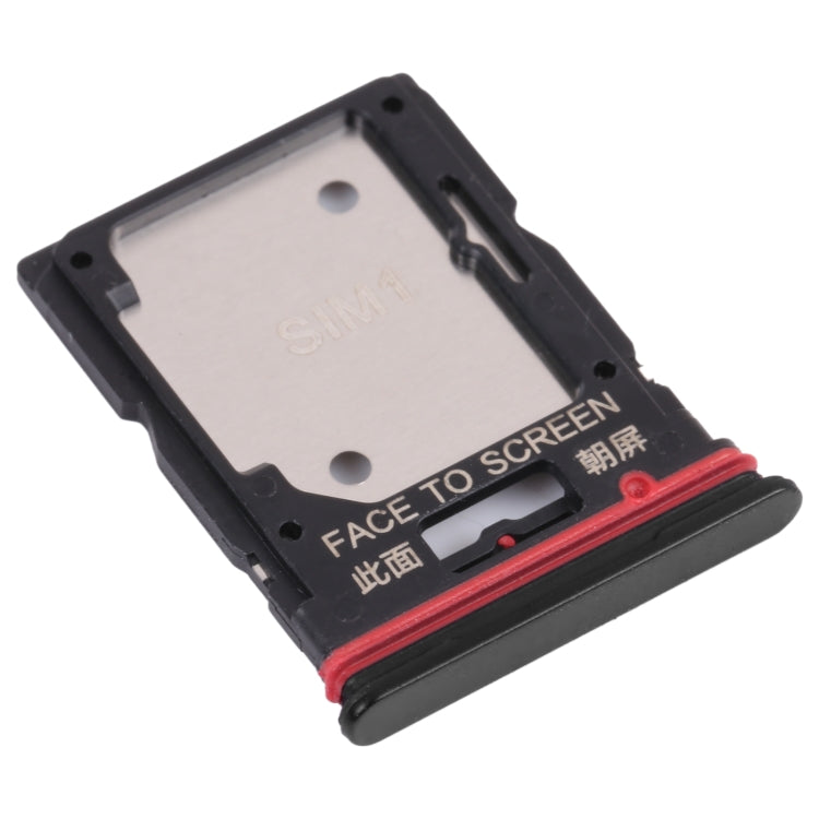 SIM Card Tray + SIM Card Tray / Micro SD Card Tray for Xiaomi Redmi Note 11 Pro (China) 21091116C / Redmi Note 11 Pro+ 5G / 11i / 11i HyperCharge 5G 21091116UI(Black) - Card Tray by PMC TechLife | Online Shopping South Africa | PMC TechLife