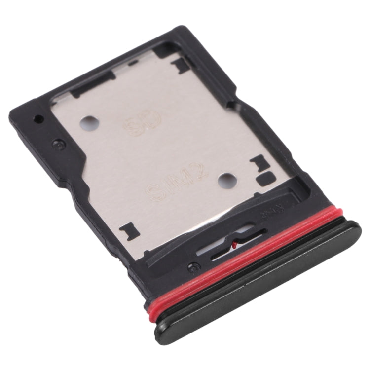 SIM Card Tray + SIM Card Tray / Micro SD Card Tray for Xiaomi Redmi Note 11 Pro (China) 21091116C / Redmi Note 11 Pro+ 5G / 11i / 11i HyperCharge 5G 21091116UI(Black) - Card Tray by PMC TechLife | Online Shopping South Africa | PMC TechLife