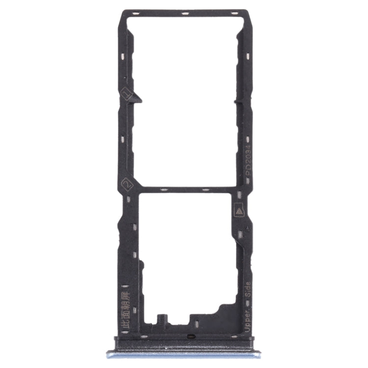 For vivo Y30 Standard / Y12s SIM Card Tray + SIM Card Tray + Micro SD Card Tray (White) - Card Socket by PMc TechLife | Online Shopping South Africa | PMc TechLife | Buy Now Pay Later Mobicred