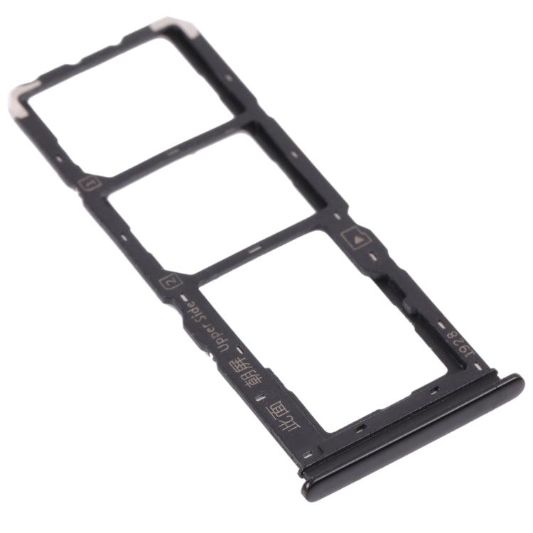 For vivo Y11s V2028 SIM Card Tray + SIM Card Tray + Micro SD Card Tray (Black) - Card Socket by PMc TechLife | Online Shopping South Africa | PMc TechLife | Buy Now Pay Later Mobicred
