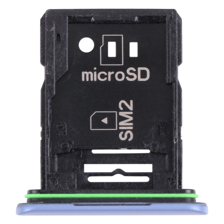 Original SIM Card Tray + SIM Card Tray / Micro SD Card Tray for Sony Xperia 10 III(Blue) - Card Tray by PMC TechLife | Online Shopping South Africa | PMC TechLife