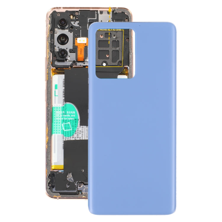 For vivo S12 Pro / V23 Pro V2163A V2132 Glass Battery Back Cover (Blue) - Back Cover by PMC TechLife | Online Shopping South Africa | PMC TechLife | Buy Now Pay Later Mobicred