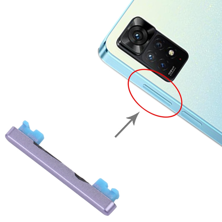 Volume Control Button for Xiaomi Redmi Note 11 Pro China/Redmi Note 11 Pro+ 5G/11i/11i HyperCharge 5G (Purple) - Home key & Side Key by PMc TechLife | Online Shopping South Africa | PMc TechLife | Buy Now Pay Later Mobicred