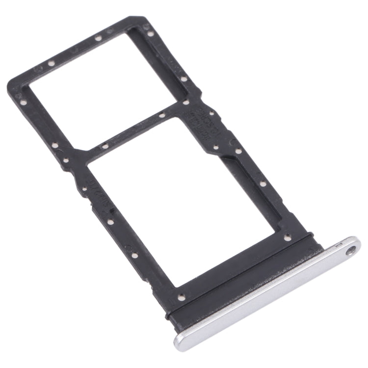 SIM Card Tray + SIM Card Tray / Micro SD Card Tray for Honor Play 30 Plus(Silver) - Card Socket by PMc TechLife | Online Shopping South Africa | PMc TechLife | Buy Now Pay Later Mobicred