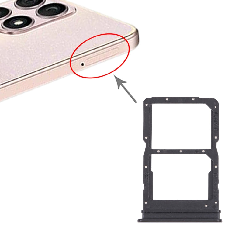 SIM Card Tray + SIM Card Tray for Honor X30i(Black) - Card Socket by PMc TechLife | Online Shopping South Africa | PMc TechLife | Buy Now Pay Later Mobicred