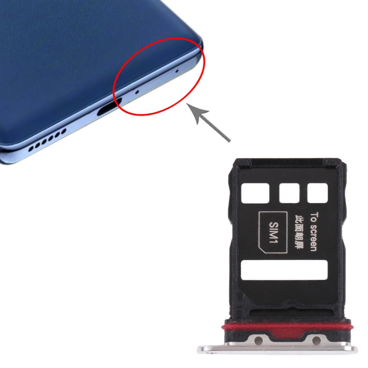 SIM Card Tray + SIM Card Tray for Honor Magic3 (Silver) - Card Socket by PMc TechLife | Online Shopping South Africa | PMc TechLife | Buy Now Pay Later Mobicred