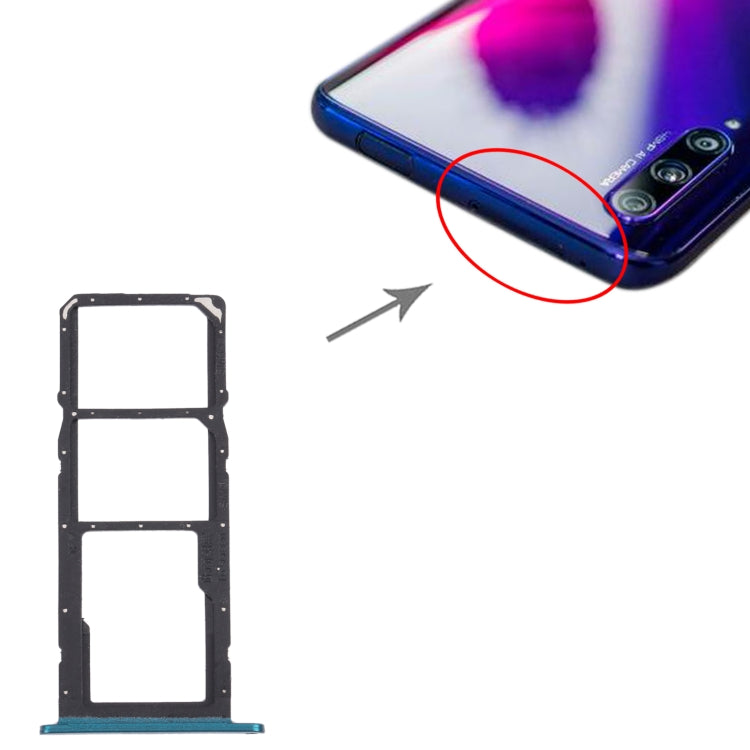 SIM Card Tray + SIM Card Tray + Micro SD Card Tray for Honor 20e (Green) - free shipping - PMc TechLife - Order now!