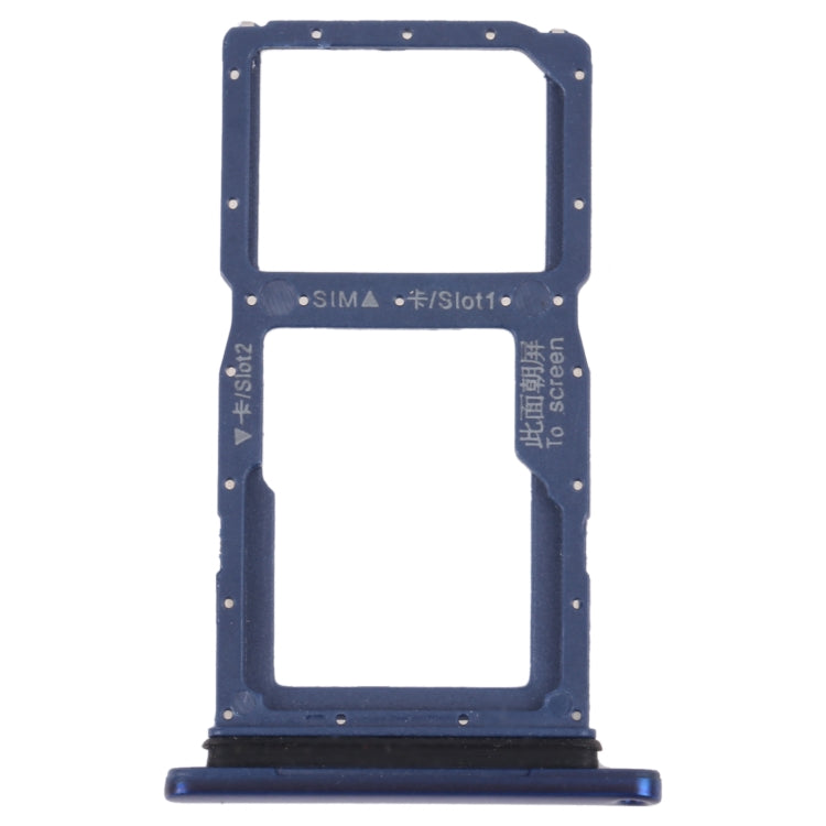 SIM Card Tray + SIM Card Tray / Micro SD Card Tray for Honor 9X (Blue) - Card Socket by PMc TechLife | Online Shopping South Africa | PMc TechLife | Buy Now Pay Later Mobicred