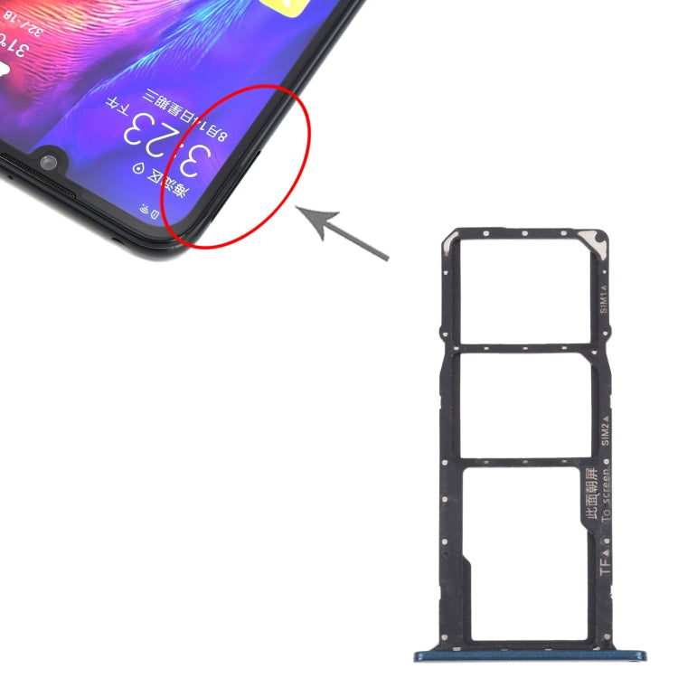 SIM Card Tray + SIM Card Tray + Micro SD Card Tray for Honor Play 8(Green) - Card Socket by PMc TechLife | Online Shopping South Africa | PMc TechLife | Buy Now Pay Later Mobicred