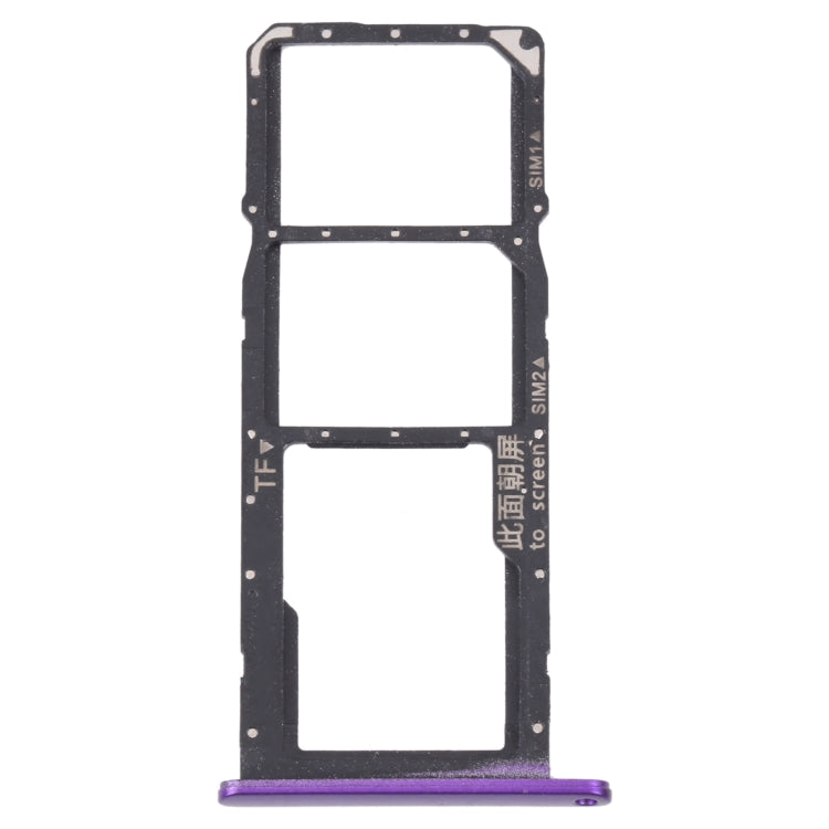 SIM Card Tray + SIM Card Tray / Micro SD Card Tray for Huawei Enjoy 20e (Purple) - Card Socket by PMc TechLife | Online Shopping South Africa | PMc TechLife | Buy Now Pay Later Mobicred