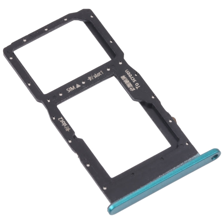 SIM Card Tray + SIM Card Tray / Micro SD Card Tray for Huawei Nova Y60 (Green) - Card Socket by PMc TechLife | Online Shopping South Africa | PMc TechLife | Buy Now Pay Later Mobicred