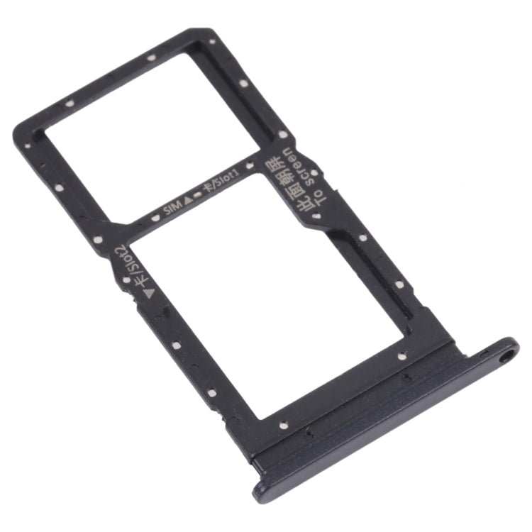 SIM Card Tray + SIM Card Tray / Micro SD Card Tray for Huawei Maimang 10 SE (Black) - Card Socket by PMc TechLife | Online Shopping South Africa | PMc TechLife | Buy Now Pay Later Mobicred