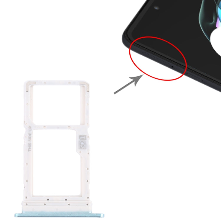 SIM Card Tray + Micro SD Card Tray for Motorola Edge 20 Lite (Green) - Card Socket by PMC TechLife | Online Shopping South Africa | PMC TechLife