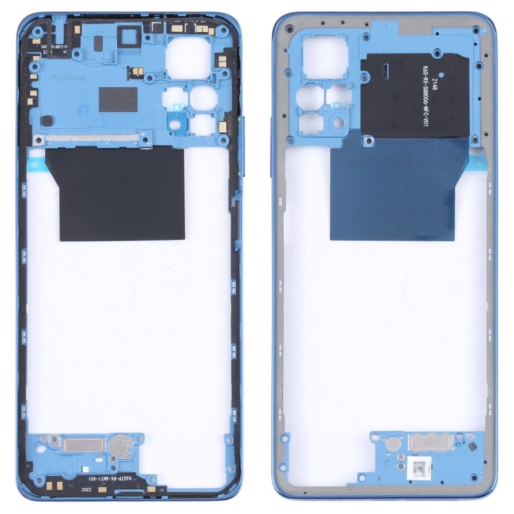 Middle Frame Bezel Plate for Xiaomi Poco X4 Pro 5G/Redmi Note 11E Pro(Dark Blue) - Frame Bezel Plate by PMC TechLife | Online Shopping South Africa | PMC TechLife | Buy Now Pay Later Mobicred
