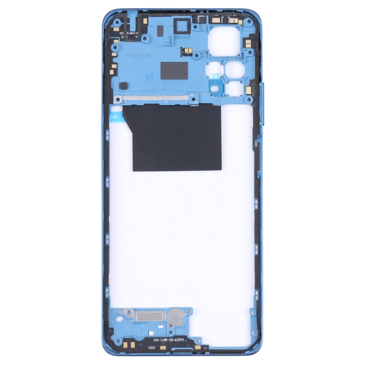 Middle Frame Bezel Plate for Xiaomi Poco X4 Pro 5G/Redmi Note 11E Pro(Dark Blue) - Frame Bezel Plate by PMC TechLife | Online Shopping South Africa | PMC TechLife | Buy Now Pay Later Mobicred
