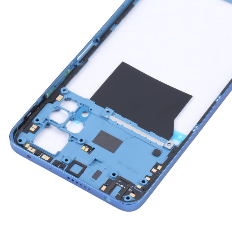 Middle Frame Bezel Plate for Xiaomi Poco X4 Pro 5G/Redmi Note 11E Pro(Dark Blue) - Frame Bezel Plate by PMC TechLife | Online Shopping South Africa | PMC TechLife | Buy Now Pay Later Mobicred
