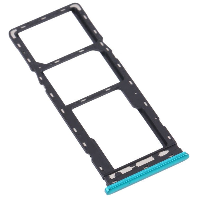 For Infinix S5 X652 SIM Card Tray + SIM Card Tray + Micro SD Card Tray (Green) - Card Tray by PMc TechLife | Online Shopping South Africa | PMc TechLife | Buy Now Pay Later Mobicred