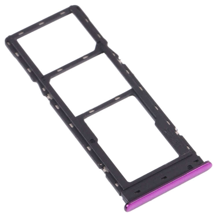 For Infinix S5 X652 SIM Card Tray + SIM Card Tray + Micro SD Card Tray (Purple) - Card Tray by PMc TechLife | Online Shopping South Africa | PMc TechLife | Buy Now Pay Later Mobicred